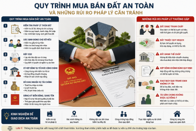 Quy trình mua bán đất an toàn và những rủi ro pháp lý cần tránh theo Luật Đất đai 2024