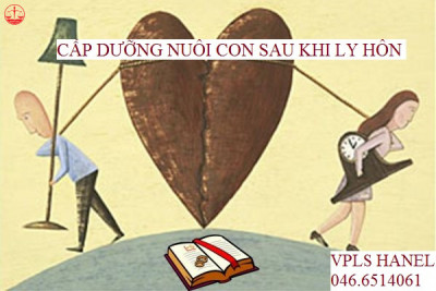 Cấp dưỡng nuôi con sau khi ly hôn