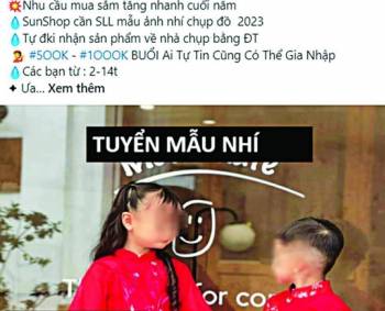 Hành vi lừa “tuyển mẫu nhí” để chiếm đoạt tài sản bị xử lý thế nào?